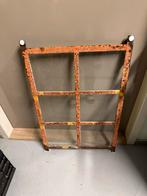 Authentiek Gietijzeren Stalraam 50x77cm, Doe-het-zelf en Verbouw, Glas en Ramen, Ophalen, Gebruikt, Gevelraam of Ruit, Minder dan 80 cm