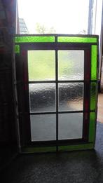 oud glas in lood raam 32x46cm, Antiek en Kunst, Ophalen