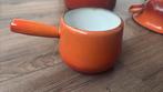 Oranje Emaille Sauspan, Ophalen, Gebruikt, Overige materialen, Kookpan of Snelkookpan