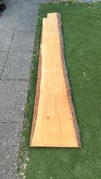 Eikenhouten blad met schors 265x50x4,8, Ophalen, Gebruikt, 25 tot 50 mm, Eiken
