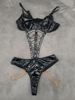 Lak body, Kleding | Dames, Ondergoed en Lingerie, Verzenden, Zwart, Body of Korset