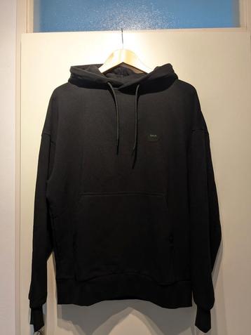 Nieuw BALR. Trui Sweater Hoodie Zwart Katoen met capuchon beschikbaar voor biedingen