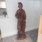 Houten Beeld Schoenmaker - Houtsnijwerk - 105 cm hoog, Ophalen