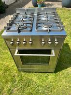 Solitaire (Bosch) gasfornuis 4 pits RVS met heteluchtoven, Witgoed en Apparatuur, Fornuizen, Ophalen, Gebruikt, 60 cm of meer