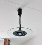 Mooie hanglamp met glazen kap, Ophalen of Verzenden, Gebruikt, Glas, Modern