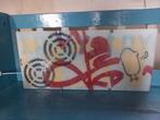 Ikea Gyllen Zweedse pop art lamp, Huis en Inrichting, Ophalen of Verzenden, Gebruikt, Glas, Pop art street art