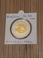 Goud/zilver 75 Antilliaanse guldenmunt 1999, Postzegels en Munten, Munten | Nederland, Koningin Beatrix, Losse munt, Goud, Overige waardes