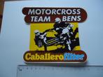 sticker oud Caballero zijspan cross sidecar BENS team retro, Verzenden, Zo goed als nieuw, Bedrijf of Vereniging