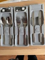 3 nieuwe couverts, Huis en Inrichting, Ophalen of Verzenden, Zo goed als nieuw, Rvs of Chroom