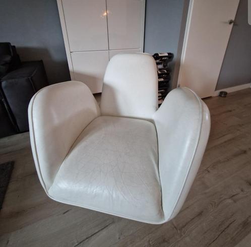 Design stoel wit, Huis en Inrichting, Stoelen, Gebruikt, Eén, Wit, Ophalen