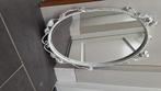 Wit brocante ovale spiegel, Huis en Inrichting, Woonaccessoires | Spiegels, Ophalen, Minder dan 50 cm, Gebruikt, Minder dan 100 cm