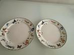 Twee diner borden 25 cm met bloemmotief janneke brinkman, Gebruikt, Ophalen of Verzenden, Bord(en), Overige stijlen