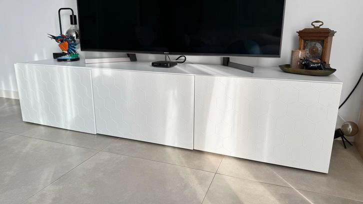 IKEA Besta TV Meubel - Wit, Huis en Inrichting, Kasten | Televisiemeubels, Zo goed als nieuw, Minder dan 100 cm, 200 cm of meer