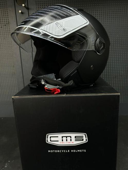 CMS Jethelm - scooterhelm - motorhelm - nieuw, Fietsen en Brommers, Brommerhelmen, Nieuw, Extra small of kleiner, Ophalen of Verzenden