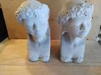 Stenen vrouwen kopjes, Tuin en Terras, Tuinbeelden, Ophalen of Verzenden, Zo goed als nieuw, Steen, Mensenbeeld