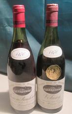2 Oude Rode Franse Wijnen van 1976, Frankrijk, Ophalen of Verzenden, Zo goed als nieuw, Rode wijn