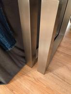 RVS Geborstelde Tafelpoten - Eetkamer, Huis en Inrichting, Tafelonderdelen, Tafelpoot, Minder dan 50 cm, Gebruikt, 50 tot 100 cm