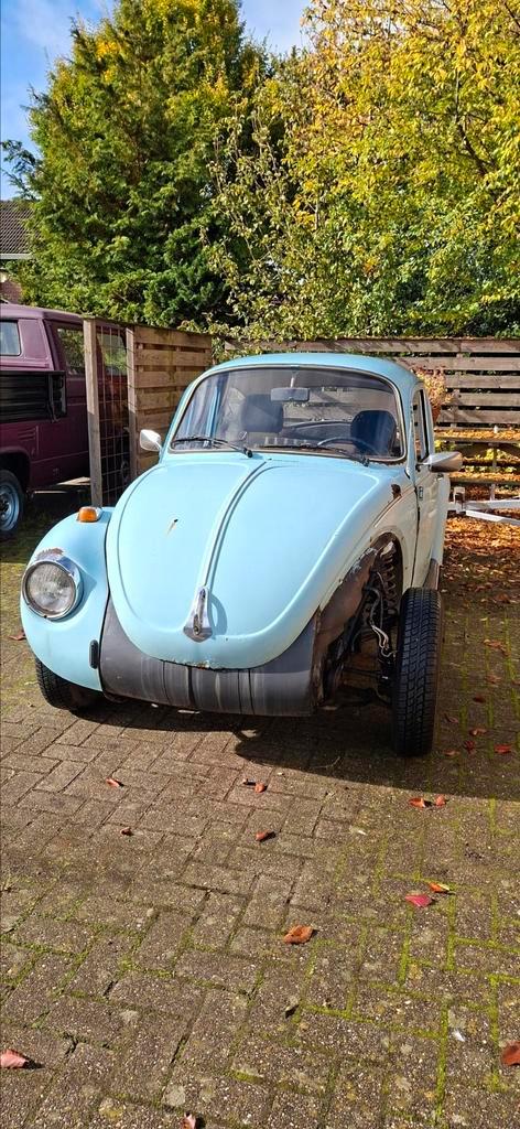 Gezocht: linker spatbord plus kofferklep/ voorklep kever, Auto-onderdelen, Carrosserie en Plaatwerk, Spatbord, Oldtimer onderdelen