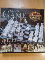 Schaakspel glas, Hobby en Vrije tijd, Gezelschapsspellen | Bordspellen, Ophalen of Verzenden, Nieuw