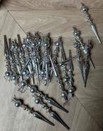 Zilverkleurige Kerstpegels - Set, Diversen, Ophalen of Verzenden, Zo goed als nieuw