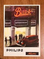 Philips reclamekaart Neon Verlichting Buick showroom., Ophalen of Verzenden, Overige typen