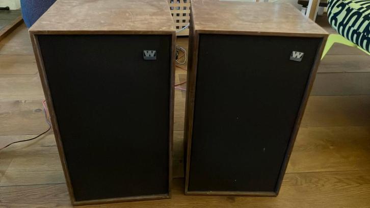 Wharfedale Linton 3XP Speakers - Vintage Hifi, Audio, Tv en Foto, Luidsprekers, Gebruikt, Front, Rear of Stereo speakers, Minder dan 60 watt