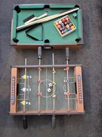 Mini Voetbal- & Pooltafel Set, Ophalen, Gebruikt, Overige typen
