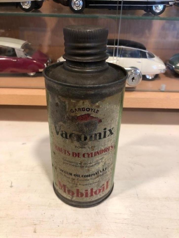 Oud Mobiloil Vacomix olie blik jaren 30 zeldzaam, Verzamelen, Merken en Reclamevoorwerpen, Gebruikt, Gebruiksvoorwerp, Ophalen of Verzenden