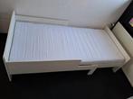 Inschuifbed 90200 incl matras, Ophalen, 90 cm, Eenpersoons, Wit