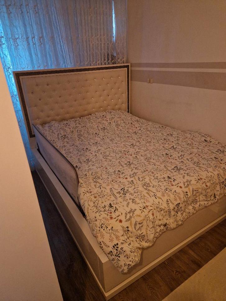 Slaapkamerset wit compleet (gebruikt), Huis en Inrichting, Slaapkamer | Complete slaapkamers, Gebruikt, Tweepersoons, Ophalen