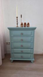 Mooi ladenkastje  ,heel zacht groen !, Huis en Inrichting, Ophalen, Eikenhout, 50 tot 100 cm, Zo goed als nieuw