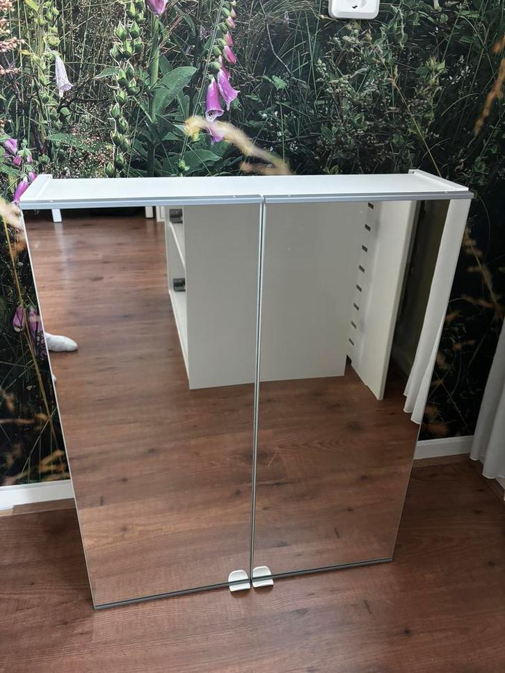 Spiegelkast wit Ikea nieuw, Huis en Inrichting, Badkamer | Badkamermeubels, Zo goed als nieuw, Spiegelkast, Minder dan 100 cm