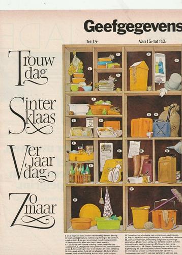 retro reclame 1971 Curver allemaal geschenkideetjes beschikbaar voor biedingen