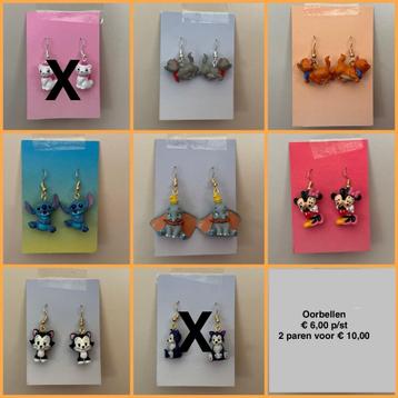 oorbellen voor kinderen met Disney figuren beschikbaar voor biedingen