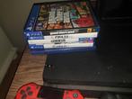 PS4 met 6 Games: Minecraft, GTA, FIFA & meer!, Spelcomputers en Games, Spelcomputers | Sony PlayStation 4, Met 2 controllers, Ophalen of Verzenden