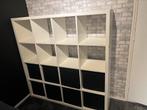 Ikea kallax kast met 8x zwarte inzet ,zie fotos, Ophalen, Gebruikt, 25 tot 50 cm