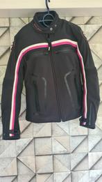 SEGURA motorjas met binnenvoering zwart met roze/wit mt T2, Ophalen of Verzenden, Tweedehands, Jas | textiel