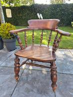 Antieke Iepenhout Stoel Captian chair STOEL, Huis en Inrichting, Ophalen, Gebruikt, Bruin, ANTIEK