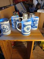 Delfts Blauw Bierpullen/Mokken 't Delftsche Huys, Ophalen of Verzenden