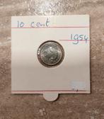 Dubbeltje uit 1954, Ophalen, Koningin Juliana, 10 cent, Losse munt