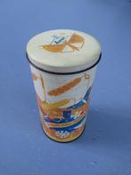 Hooimeijer blik vintage blikken bus / trommel 11x21cm, Verzamelen, Ophalen of Verzenden, Gebruikt, Overige, Overige merken