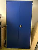 Blauwe archiefkast met slot - Amersfoort., Huis en Inrichting, Kasten | Lockerkasten, Ophalen, Gebruikt