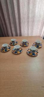 6 Espressokopjes van Villeroy en Boch 3  circus afbeeldingen, Huis en Inrichting, Keuken | Servies, Ophalen of Verzenden, Zo goed als nieuw