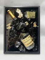 Hennessy schilderij zwart/wit handgemaakt, Ophalen of Verzenden