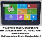 7' ANDROID Navigatie Tablet Camper, Auto GPS TMC IGO Eu Map., Nieuw