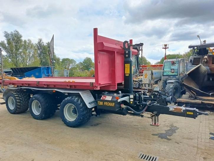 Pronar T 386 HAAK ARM TRAILER KROGHEJSVOGN haken lift 33T, Zakelijke goederen, Agrarisch | Werktuigen, Overige, Overige typen