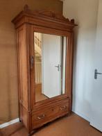 Antieke houten spiegelkast servieskast linnenkast, Antiek en Kunst, Ophalen