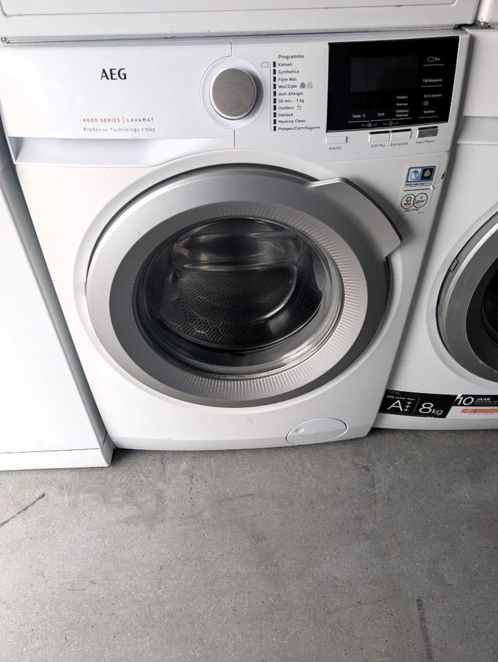 Jonge AEG L6FBMAXI - 6000 serie  ProSense - Wasmachine 10kg, Witgoed en Apparatuur, Wasmachines, Refurbished, Voorlader, 10 kg of meer