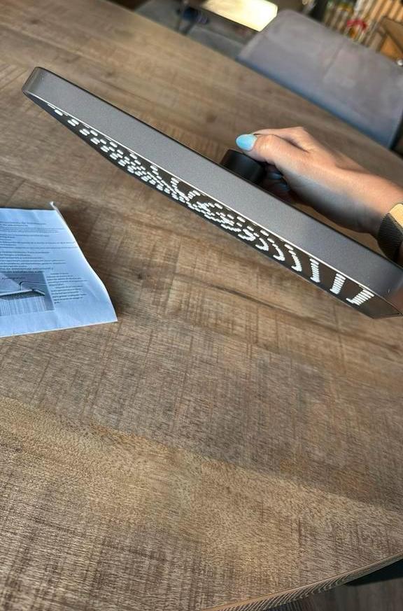 Te koop: Nieuwe waterbesparende douchekop – grijs/antraciet, Huis en Inrichting, Badkamer | Badkamermeubels, Nieuw, Overige typen