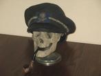 oude zeeman Schedel REPLICA, Skull mens, met pet & pijp DECO, Antiek en Kunst, Ophalen of Verzenden